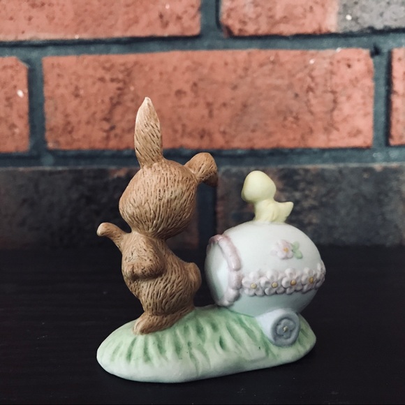 Bunny Rabbit Easter Egg & Peep Vintage Lefton ‘85 - Picture 3 of 6